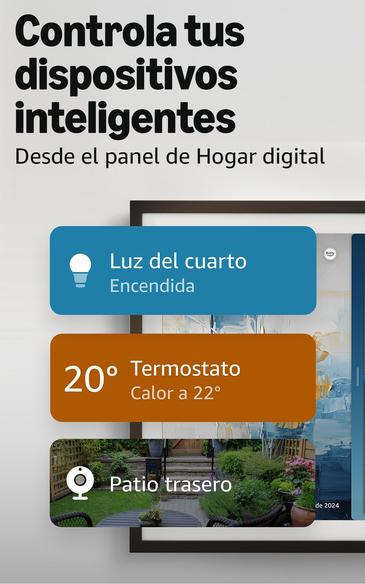Amazon Echo Show 21 (última generación) | Espectacular pantalla inteligente HD de 21" con Fire TV integrado, sonido rico y potente, reproducción en streaming HD inmersivo y Alexa — view 5