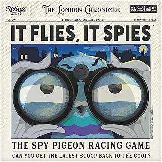 Ridley's Games: If Flies It Spies | The Spy Pigeon Racing Game | Family Strategy Game | for 2-6 Players and Age 8+ with a 20-Minute Playtime