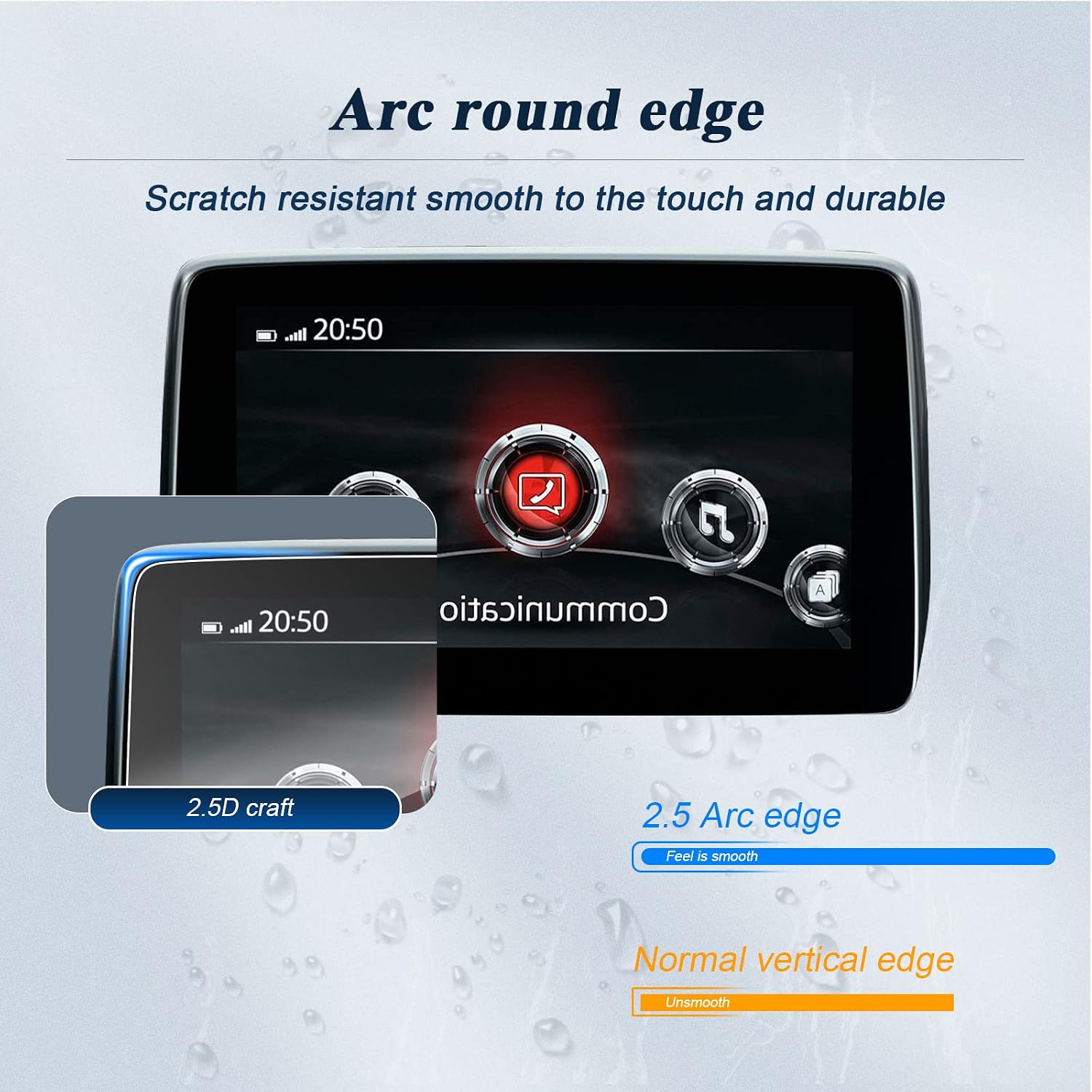 upgraded for mazda 3 accessoriesglass screen protector for 2016 2020 mazda cx 3 mazda 2014 2016 display 7 inchcenter control touchscreen car nav