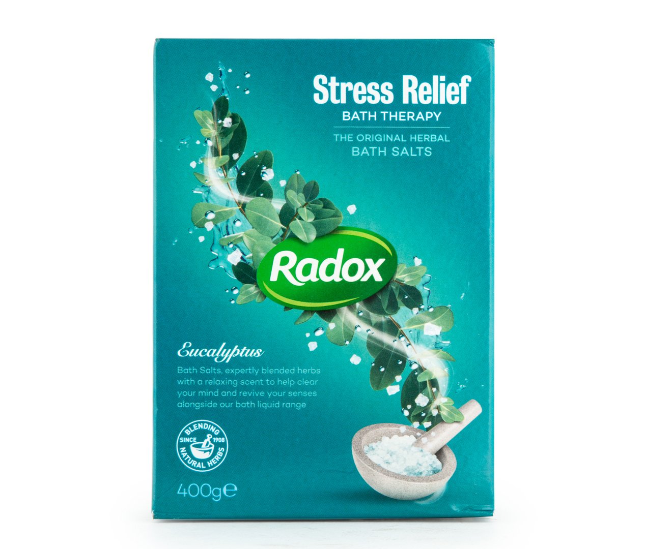 Radox Stress Relief Bath Therapy Herbal Bath Salts 400g,RADSALTSR