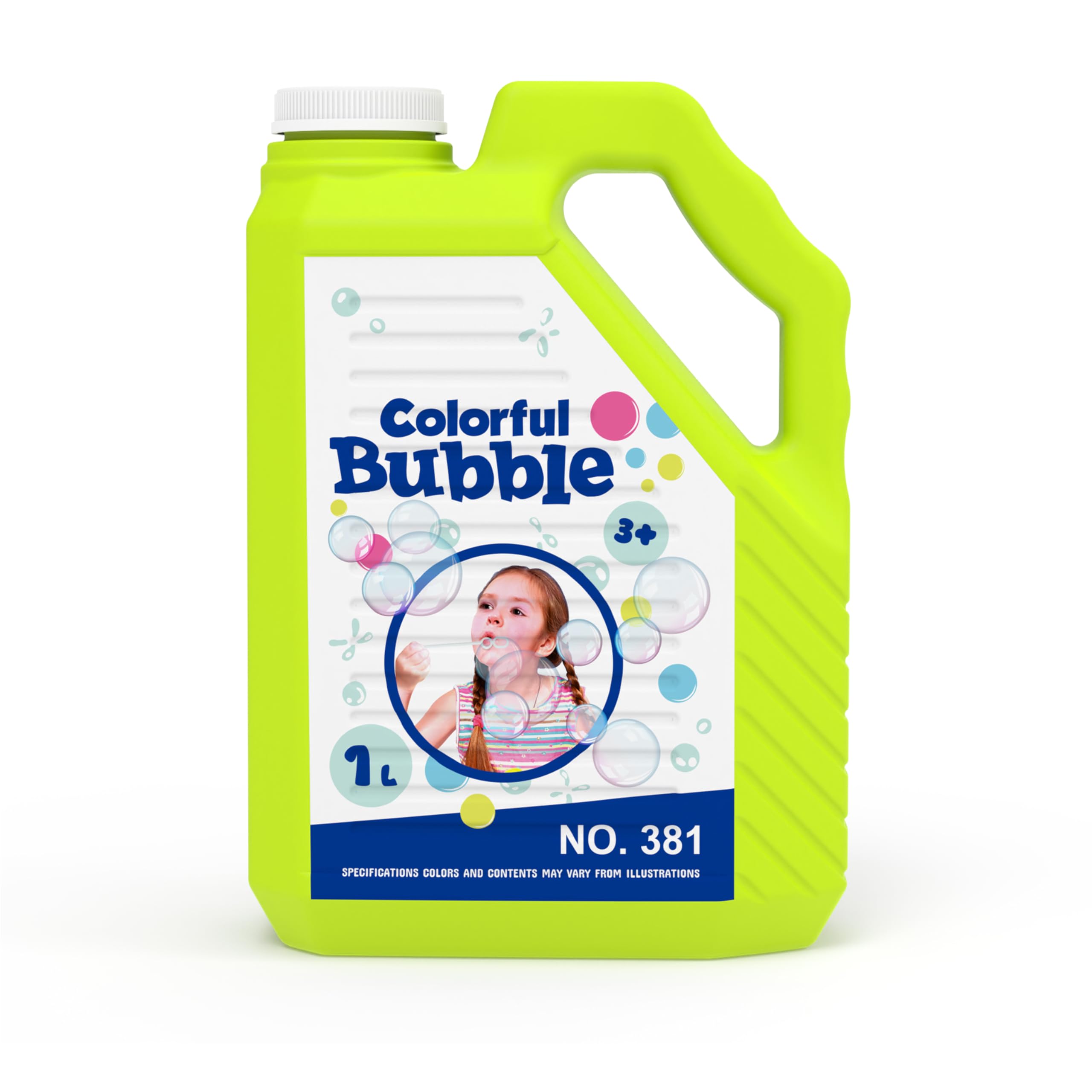 Bubble Solution - 1L/33.8oz Bubble Solution Refill, Large Size for Bubble Guns, Bubble Wands, Bubble Lawn Mower, Bubble Machine, Bubble Toys for Kids