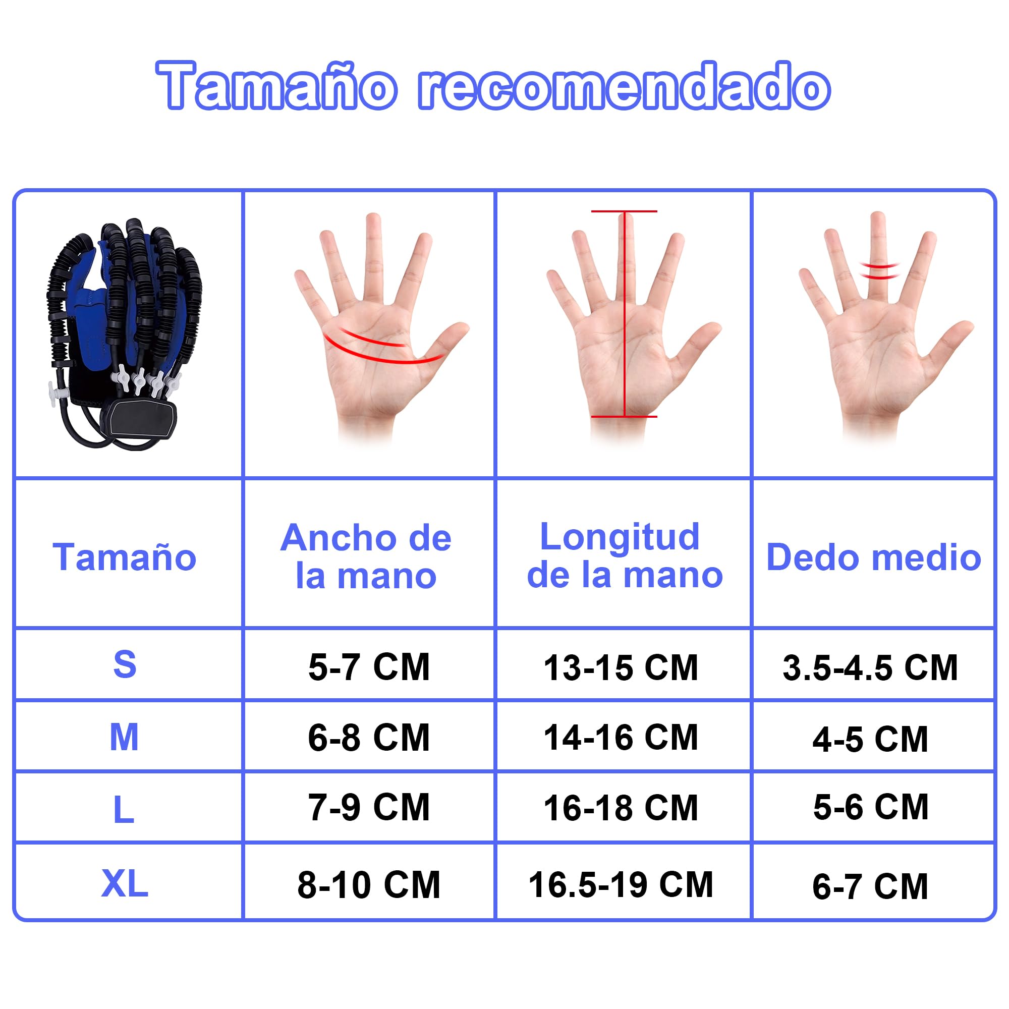 Guantes De Robot De Rehabilitación De Manos,Entrenador De Hemiplejía De Accidente Cerebrovascular,Equipo De Recuperación De Accidente Cerebrovascular Para Pacientes Con Disfunción De La Mano