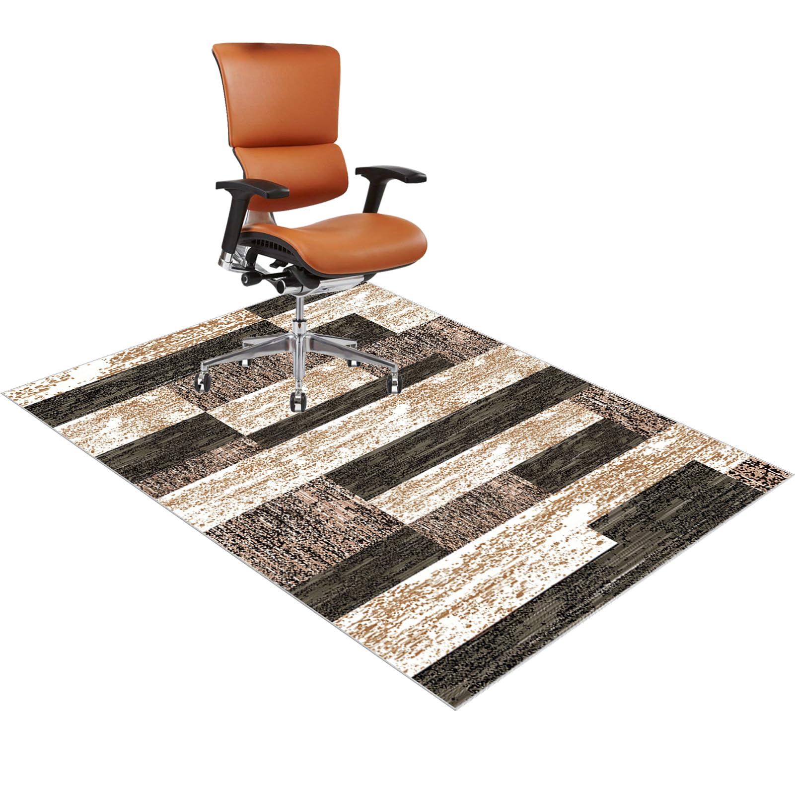 Heavy Duty Office Chair Mat for Carpeted Floor 150 x 190 cm Under Desk Low-Pile Rug, Non Slip Gaming Chair Mat, Carpet Protector Chair Mat for Home and Office, Hard Floor Protector for Rolling Chair