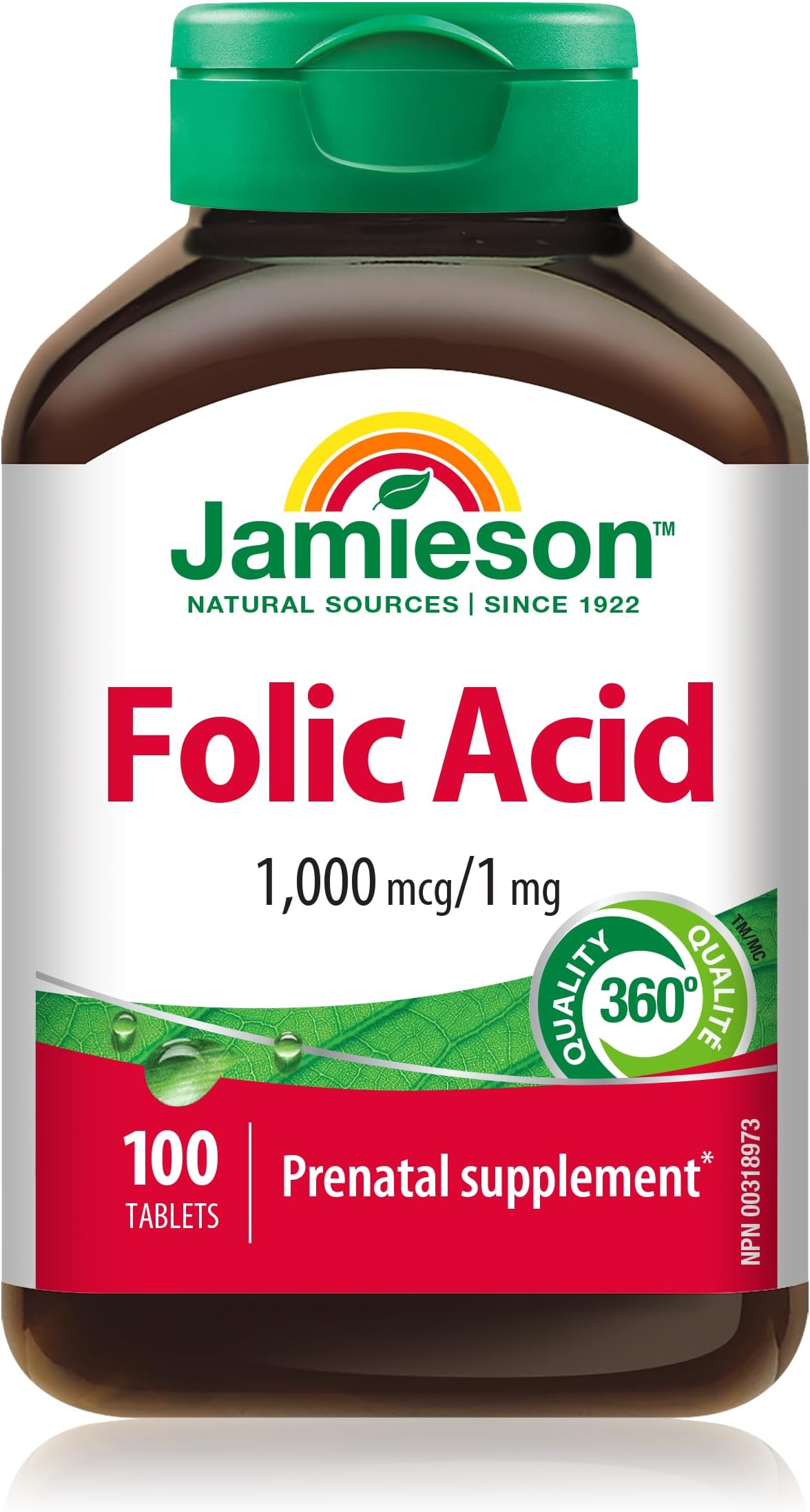 Jamieson Folic Acid 1mg 100 Tables