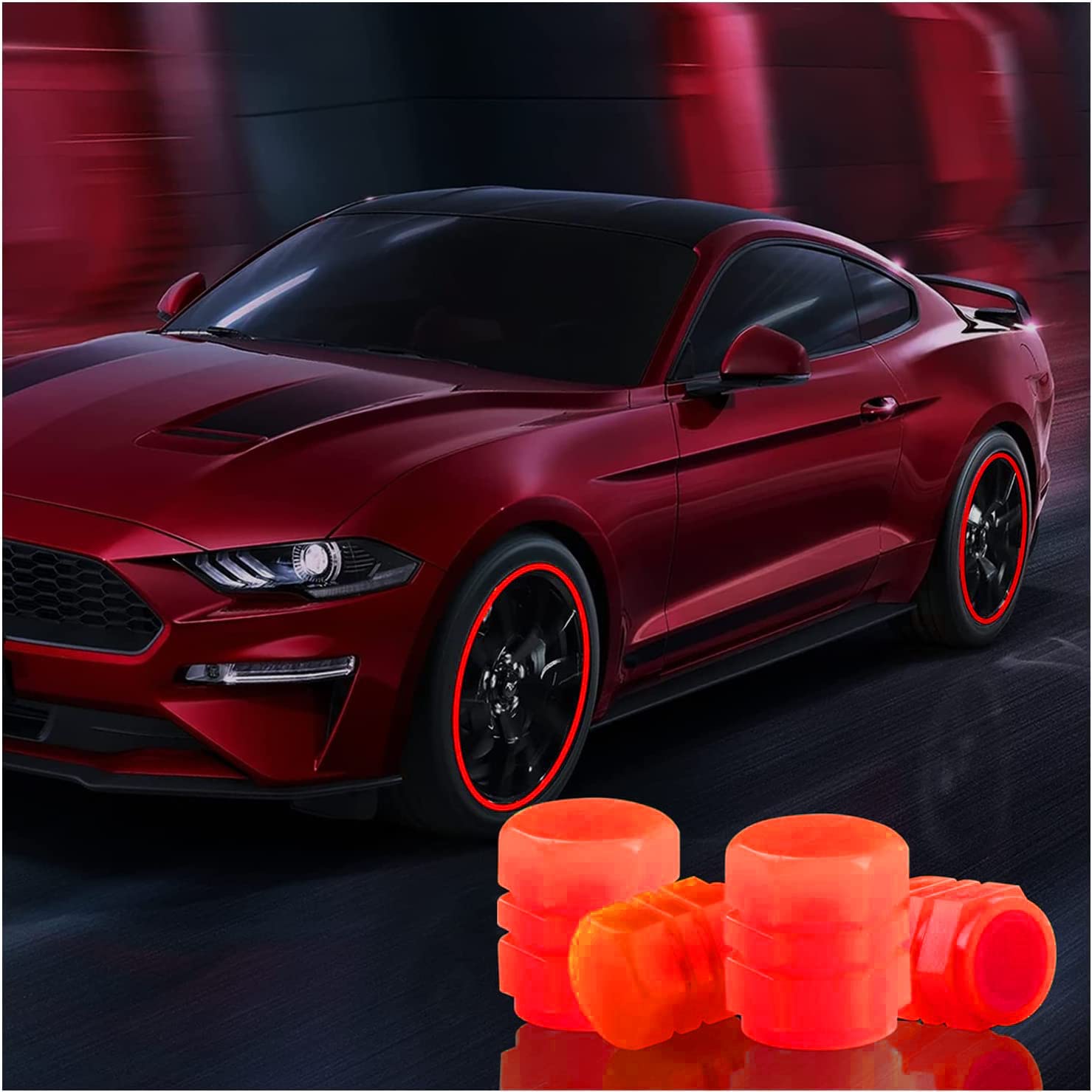 Ensemble De 4 Bouchons De Valve De Drapeau National, Bouchons Anti