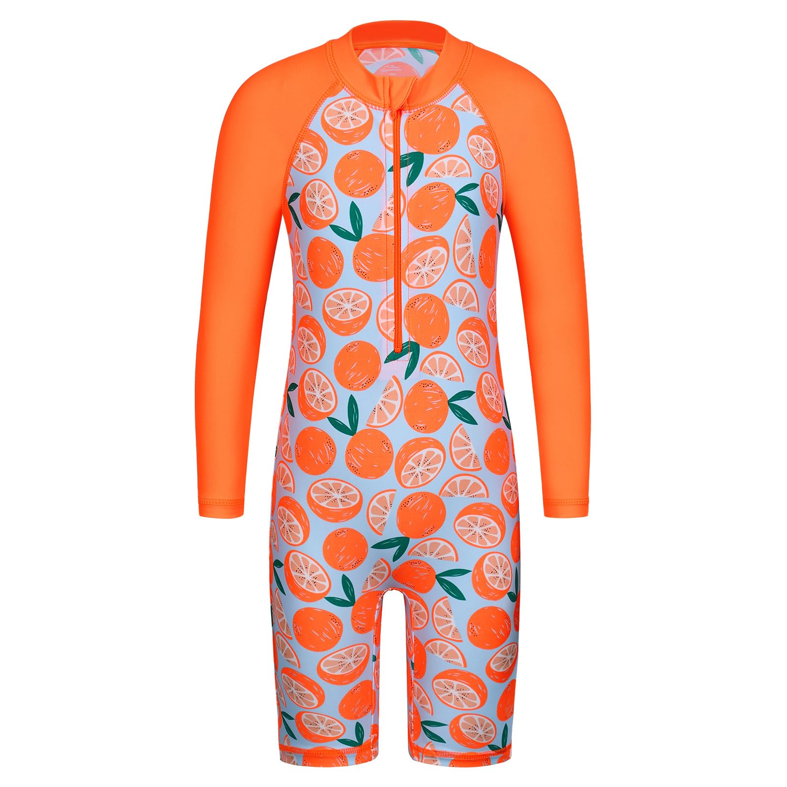 XFGIRLS Baby/Toddler Girls Swimsuit Long Sleeve One-Piece Bathing Suit Rash Guard