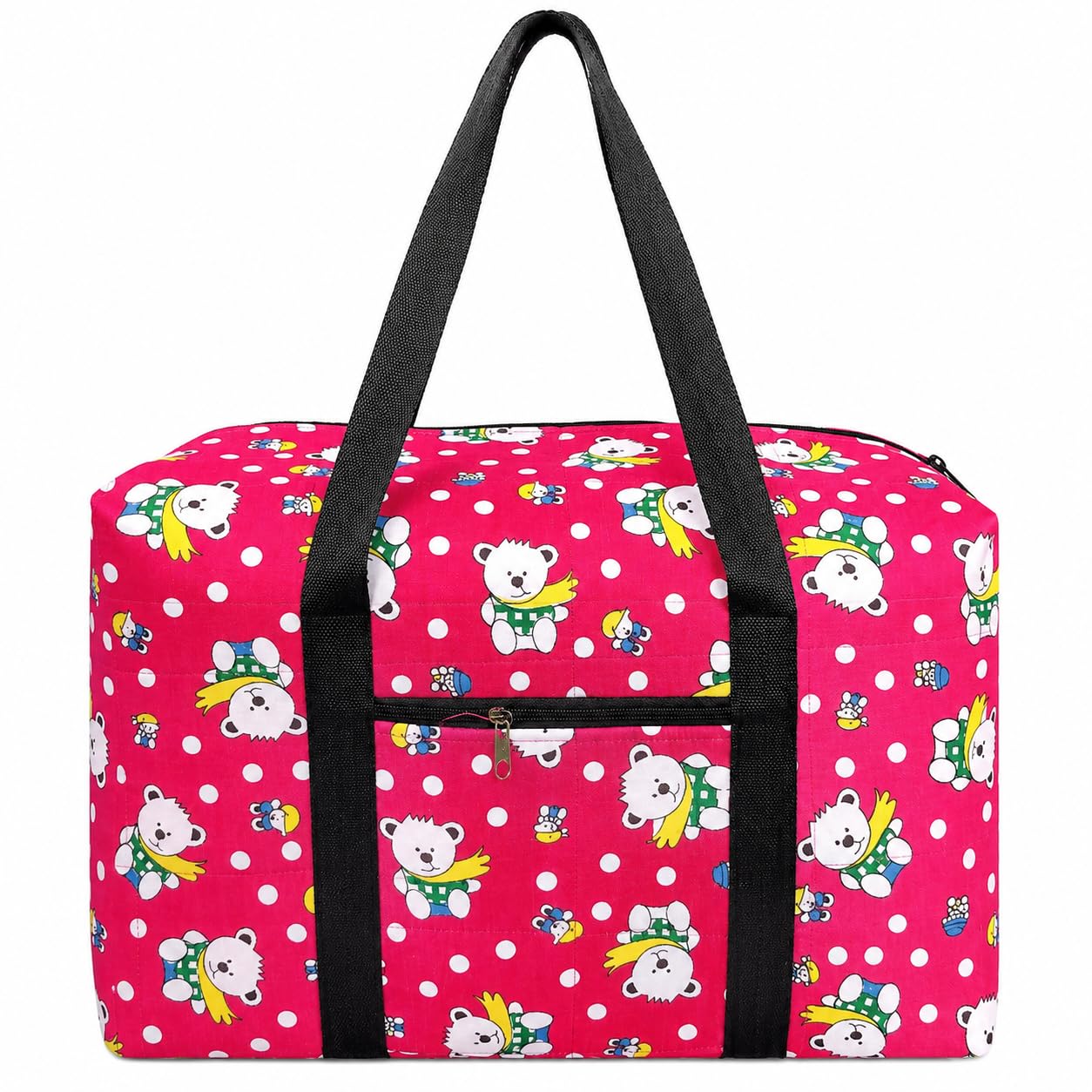 Kanika Creations Beautiful Teddy Print Travel Duffel Bag Foldable Lightweight & Waterproof Travel Bag for Luggage Capacity 22L-image-27