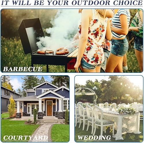Miniatura 6 de Toldo desplegable de 3.9 x 3.9 in, para fiestas y fiestas con dosel, toldo para boda, plegable instantáneo, ideal para la circulación de aire libre,