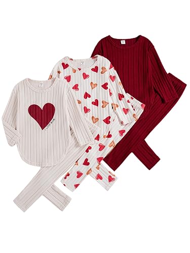 VARMILO Toddler Girl Clothes Sets Fall Warm Sweatshirt Pants Long