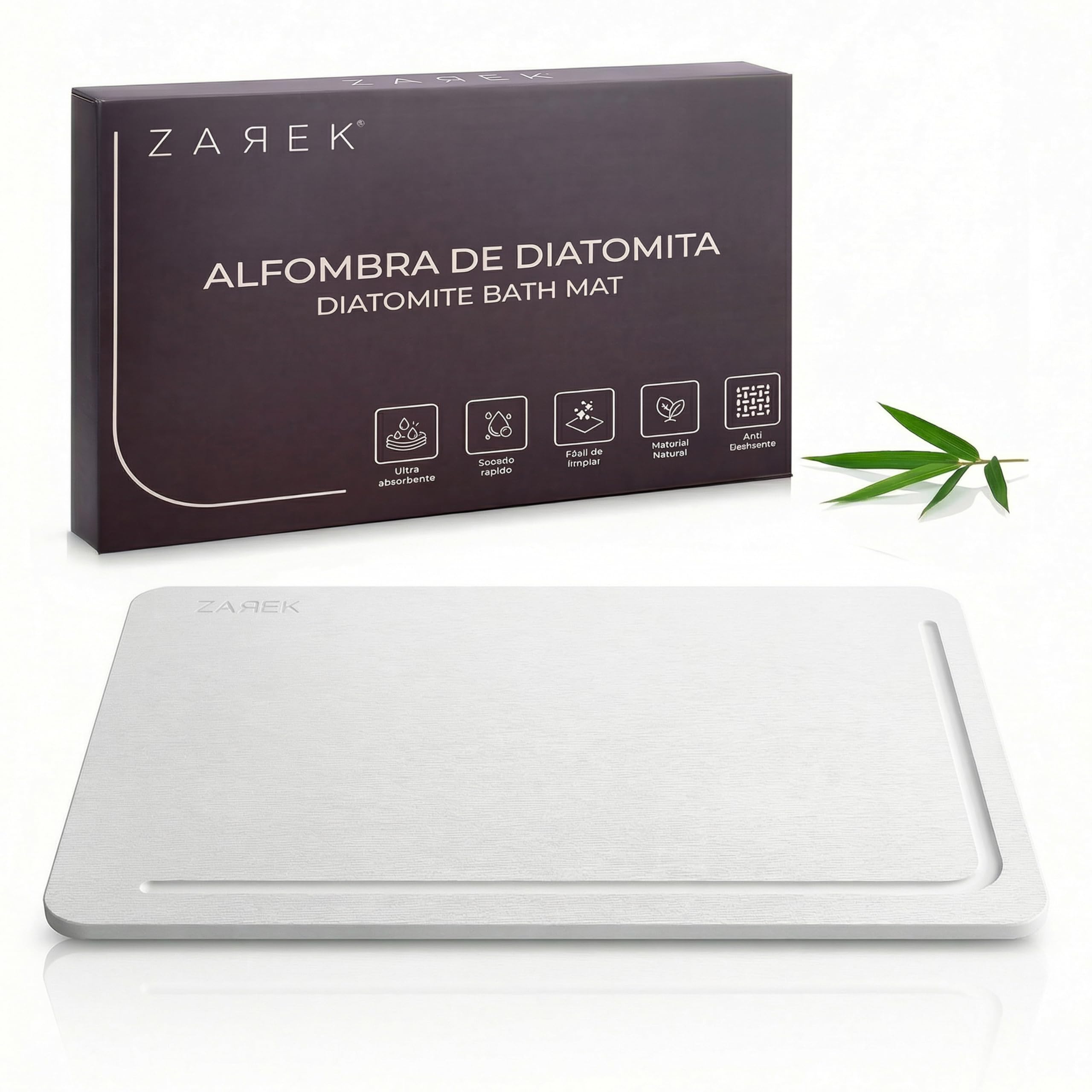 Alfombrilla de Diatomita para Baño ZAREK Tapete Seco para Mascotas y Cocina