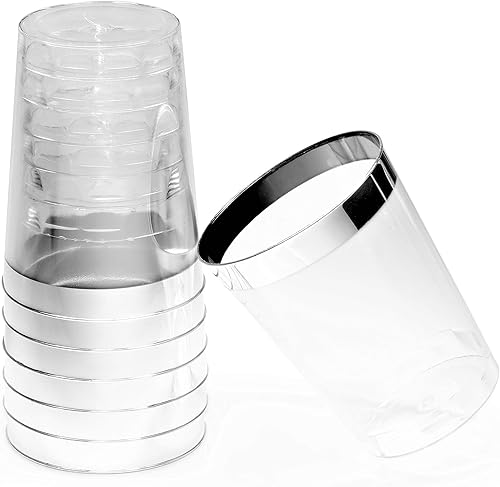 Miniatura 3 de OCCASIONS 50, 150, 200 piezas lisas (para 25 invitados) 10.5 pulgadas, 7.5 pulgadas + cubiertos