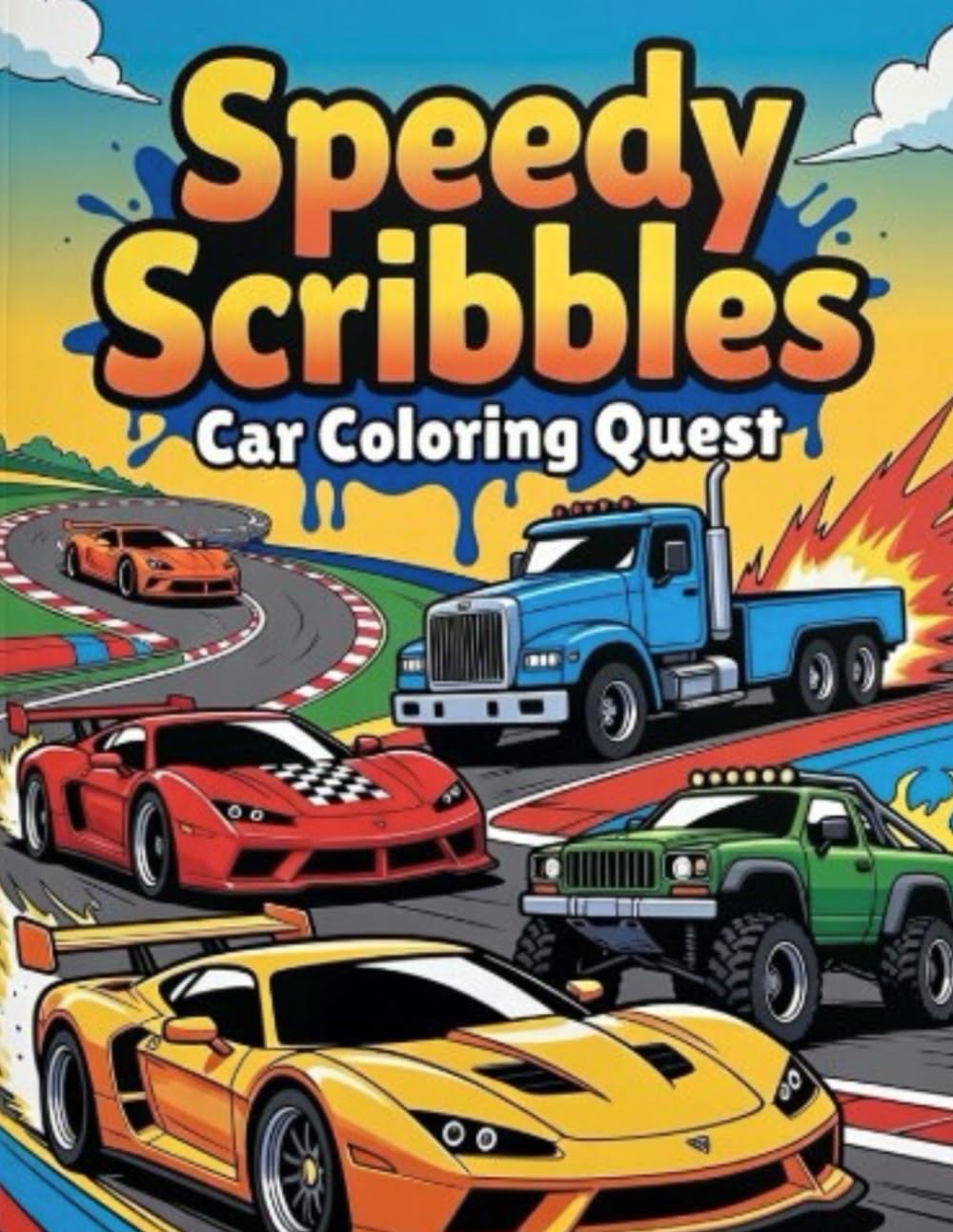 Speedy Scribbles: Car Coloring Quest: Makes coloring feel like an epic adventure