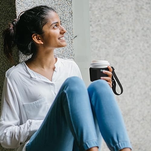 Miniatura 6 de Beautyflier Soporte para vaso de café Yeti de 30 onzas con asa de correa, soporte para taza de café de viaje, compatible con Yeti, Simple Modern,