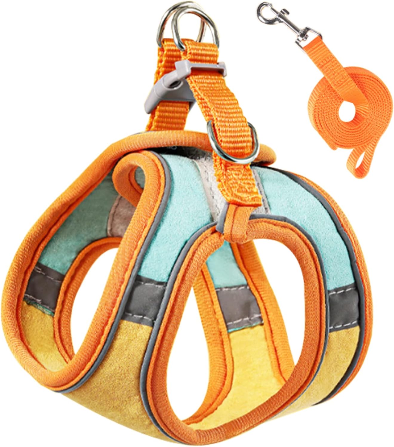 Ahdwa Cat Harness and Leash, Cat Leashes for Walking, Lightweight Soft Walking Travel Petsafe Harness - M