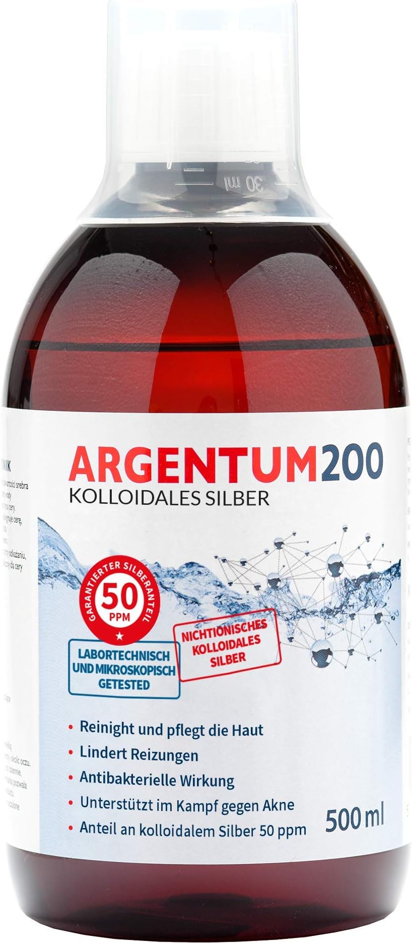 Argentum 200 Colloidal Silver Toner (50ppm) 500ml