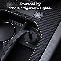 Vista 7 de Compresor de aire portátil, inflador de neumáticos de 150 PSI, bomba de aire de 12 V CC con apagado automático, manómetro digital y luz LED