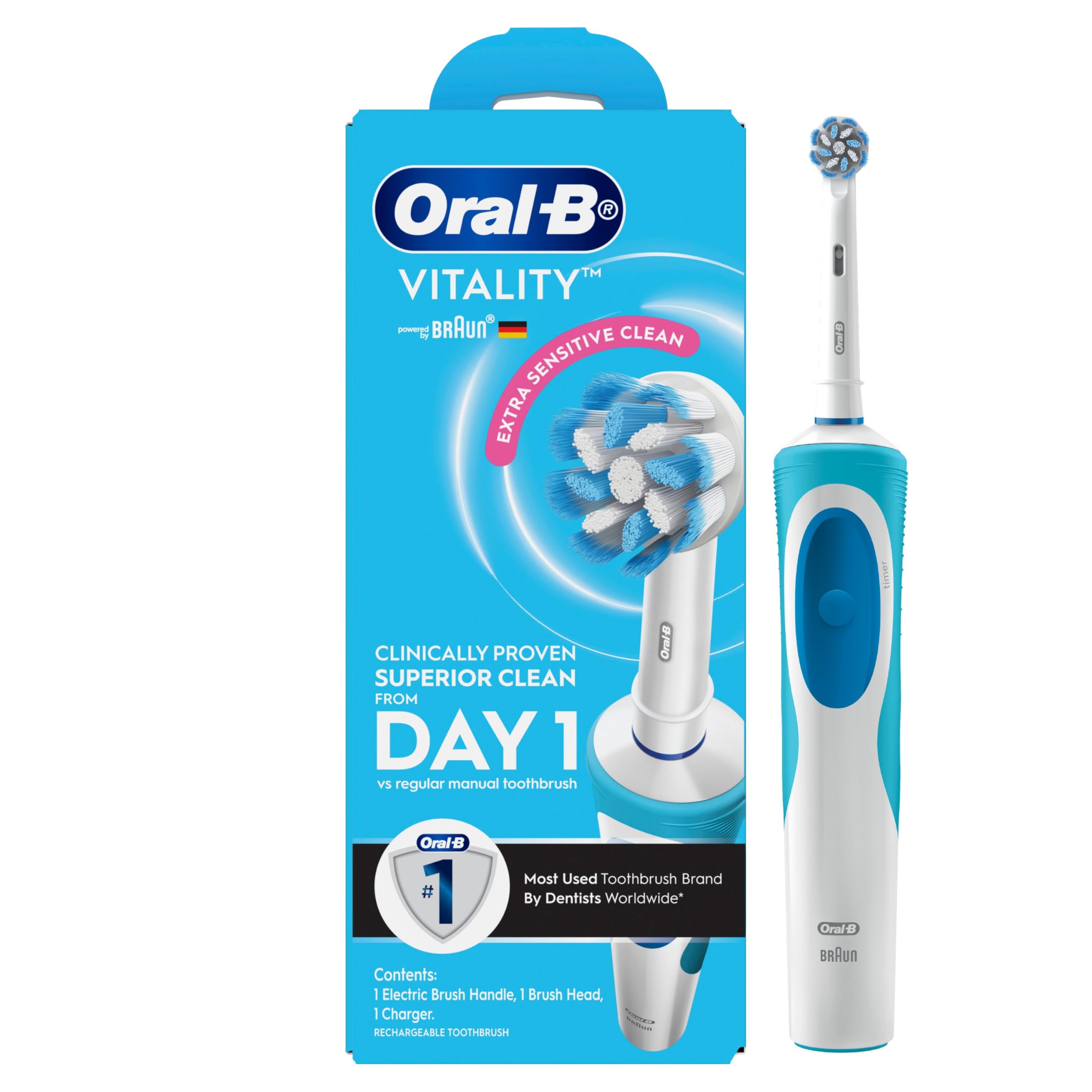Oral-B Vitality Ultrathin Handle à Oral-B Vitality Extra Sensitive