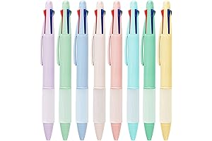 Multicolor 4-in-1 Click Pens: Write In Style, Express Your Creativity