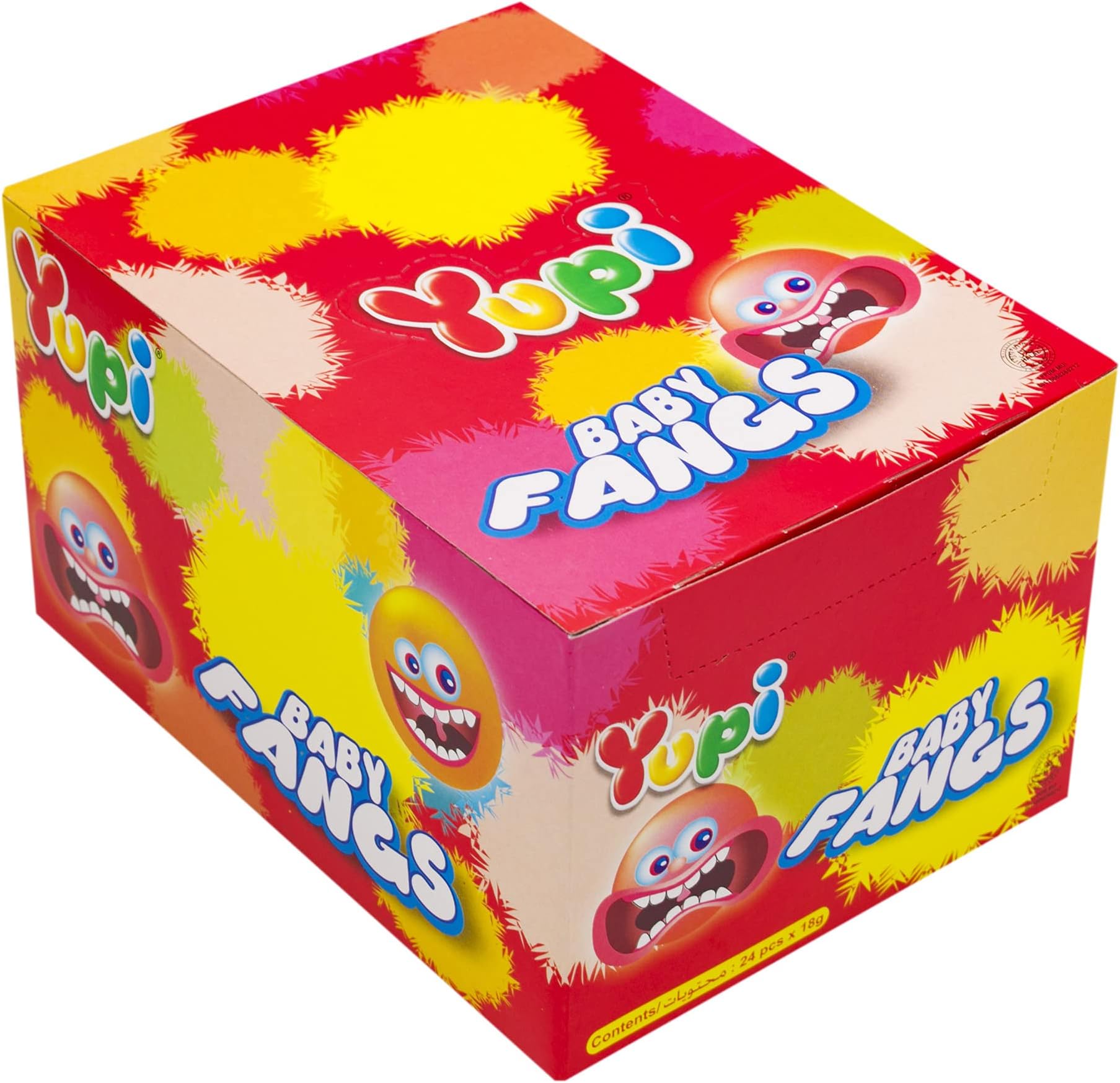 Yupi Baby Fangs Gummy Candy 24-Pack 18 g