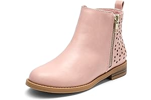 Girls Ankle Boots with Zipper Side