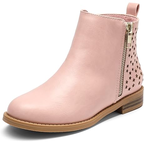 Girls Ankle Boots with Zipper Side