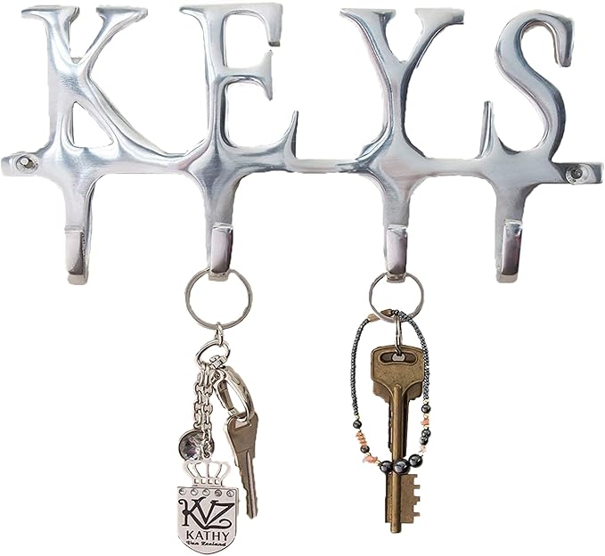 Comfify Key Holder “Keys” Wall Mounted Key Holder 4 Key