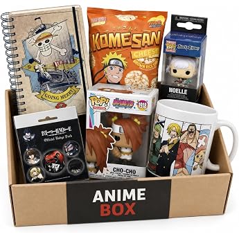 [Anime Box] Chibi - Box / Exclusive Fan Box - Collector's Box with 6 Merchandise, Figures &amp; Collectibles for Passionate Anime