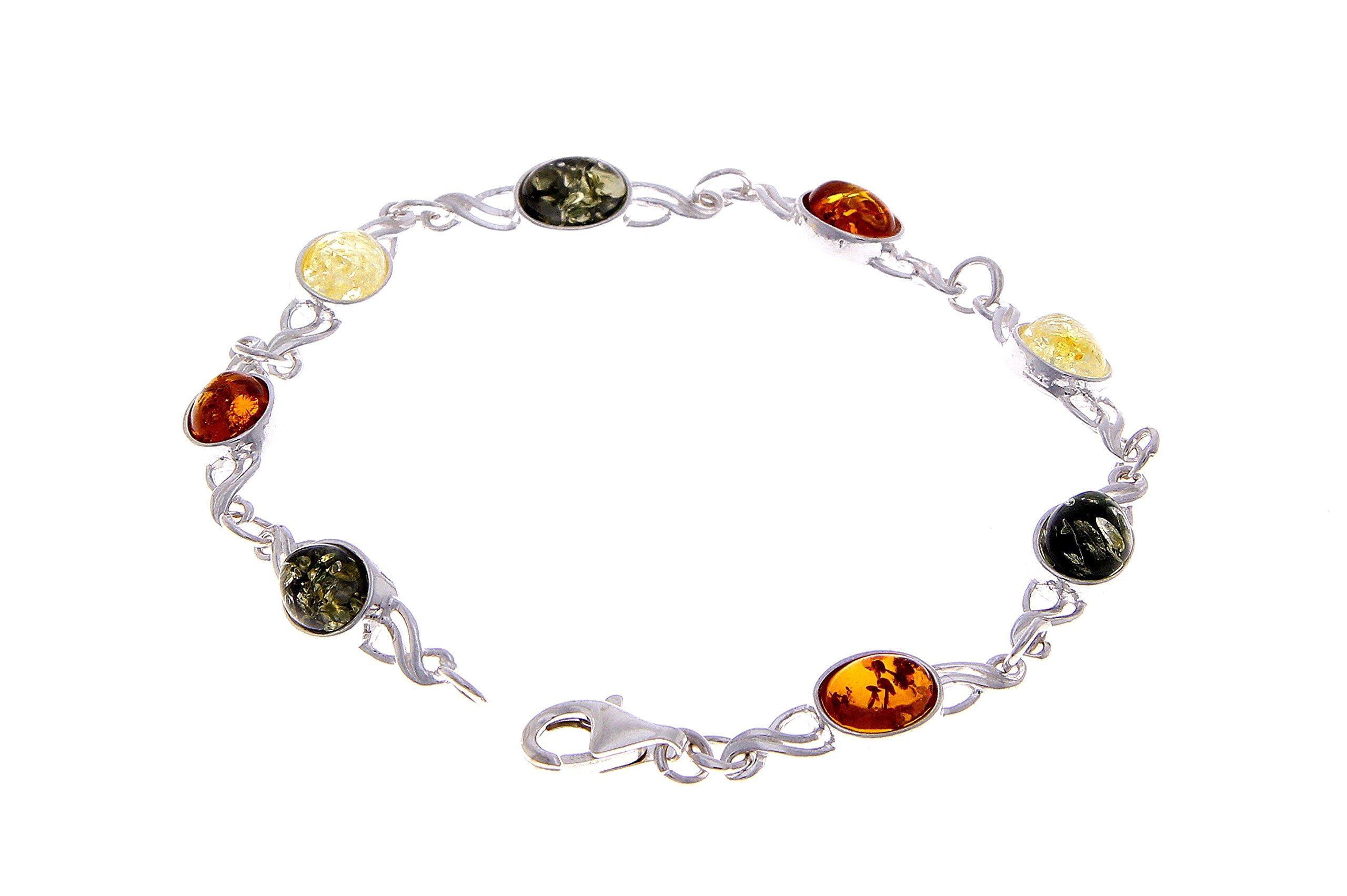 SilverAmber Damen - 925 Silber Armband mit Bernstein - 3178M