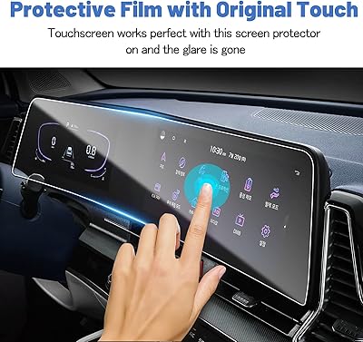 Protecteur D'écran Pour Kia Sportage 2023 2024 2025 – 12,3 Pouces – Transparent Anti-rayures