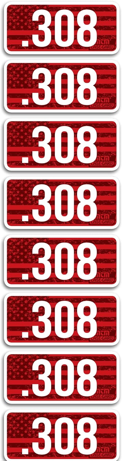 MTM Ammo Caliber Labels-0.308 (8-Pack)