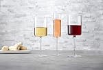 JoyJolt Verres à vin rouge – Collection Claire Ensemble de 2 Grandes verres à vin – 14-Ounce Ensemble de verre à vin en cristal – Design ultra-légant avec des jantes larges – Idéal pour les occasions spéciales, Home Bar