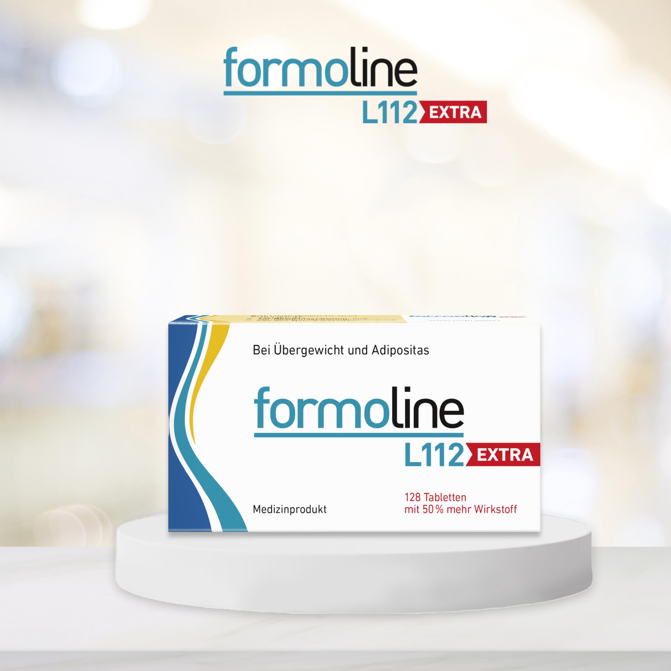 formoline L112 EXTRA: Medizinprodukt zum Gewichtsmanagement mit Wirk-Ballaststoff L112, Klinisch belegt, auf natürlicher Basis, Entwickelt in Deutschland, 128 Tabletten