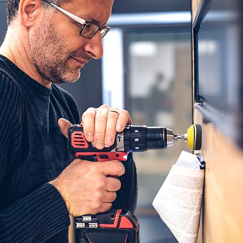 Miniatura 6 de Kit de 240 + 8 discos de lijado, amoladora de troquel de 2 pulgadas, accesorio de lijadora para taladro de lijado, almohadillas de lijadora