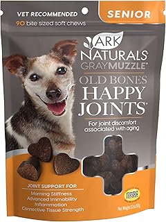 ARK NATURALS Gray Muzzle Old Dogs! Happy Joints! Vet Recommended to Support Cartilage and