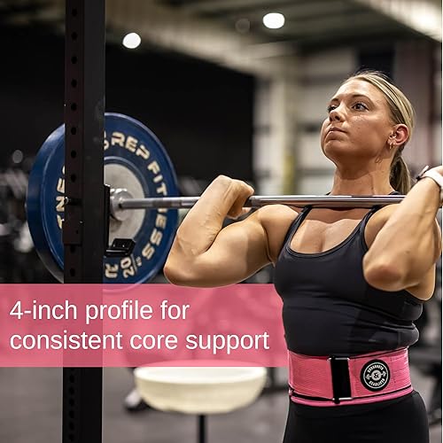 Miniatura 3 de Cinturón de levantamiento de pesas para sentadillas, cinturón de levantamiento de pesas para peso muerto, soporte de espalda de 4 pulgadas para