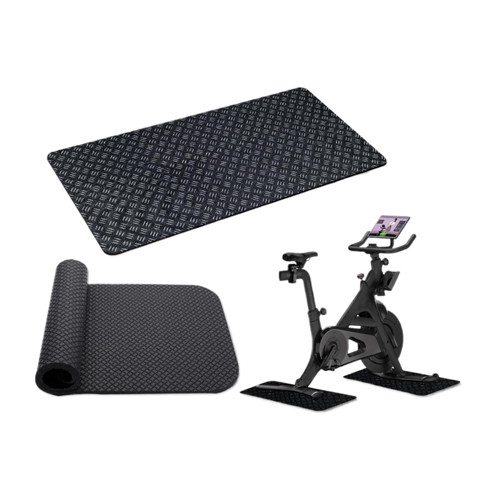Alfombra de suelo para bicicleta estática ideal para crear tu propio gimnasio en casa