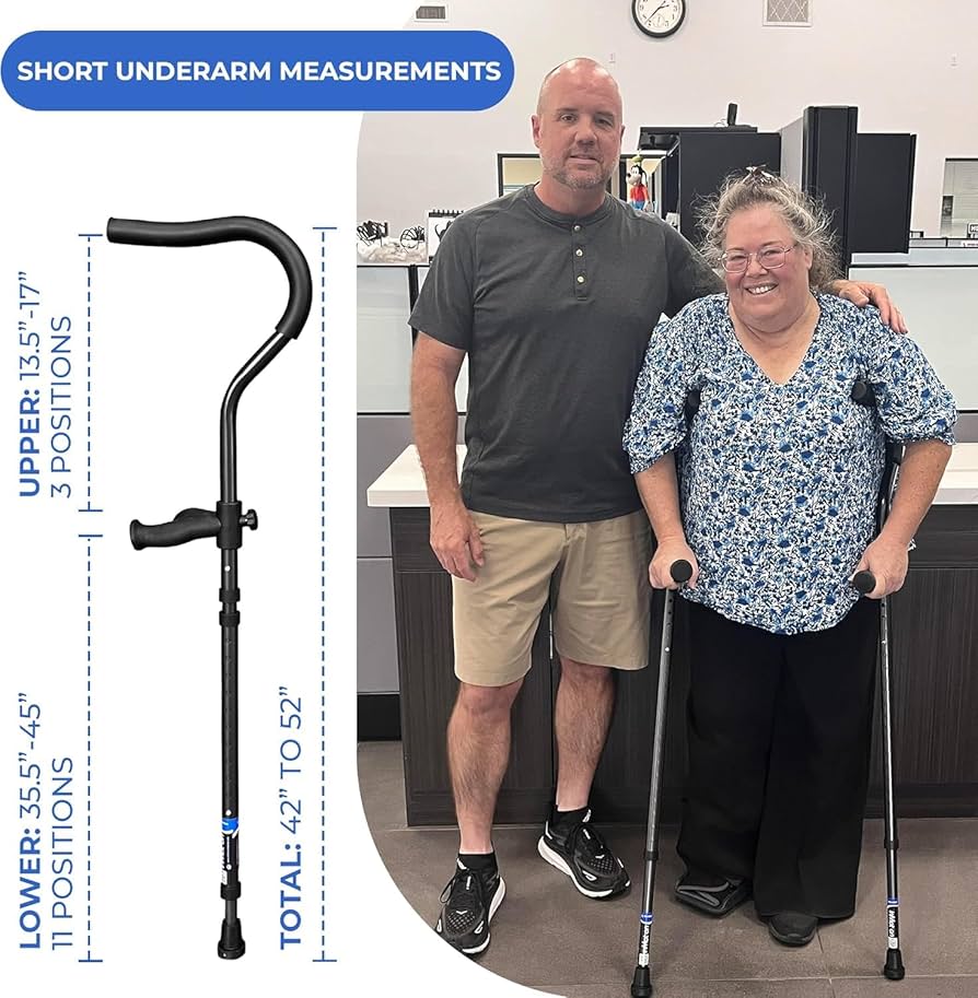 ミレニアムプロ　松葉杖 Amazon | Millennial Medical in-Motion Pro 人間工学折りたたみ