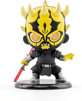 YuMe Star Wars Dark Side Cosbi Bobble Head Collectible Mini Figure & Accessories | Blind Box Collection | Official Merchandise | Surprise Toy Gift | Collect All 9 Figures (8 Plus 1 Rare Chase)