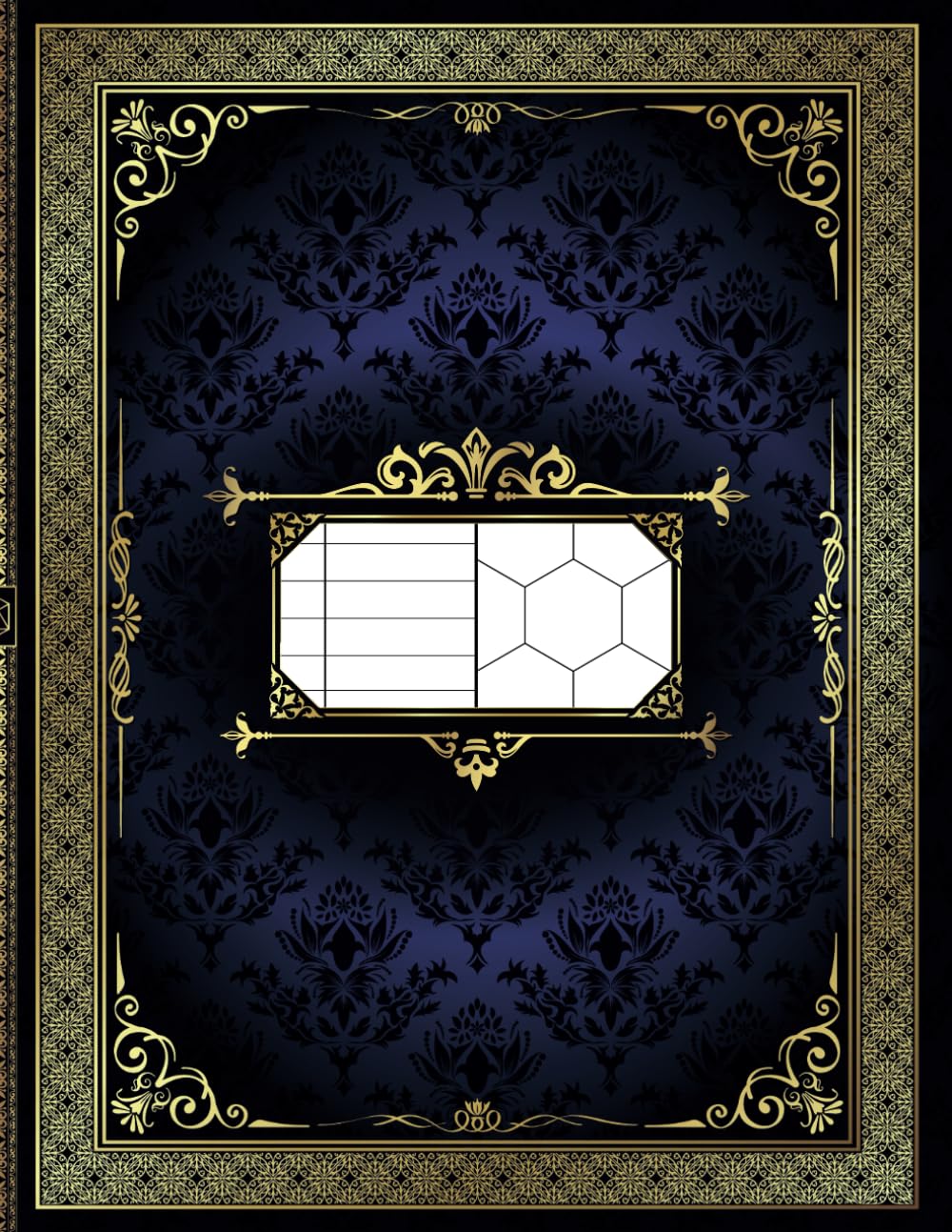 RPG Mixed Paper Notebook: College Ruled and 1" Hex Pointy Topped Grid Pages: Tabletop Role-Playing Games Journal | Campaign Planner for Game Masters