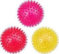 Vista 11 de petizer Paquete de 3 bolas chirriantes de juguete para perros de 2.5 pulgadas, bolas flotantes para perros, bolas de agua para perros, juguetes