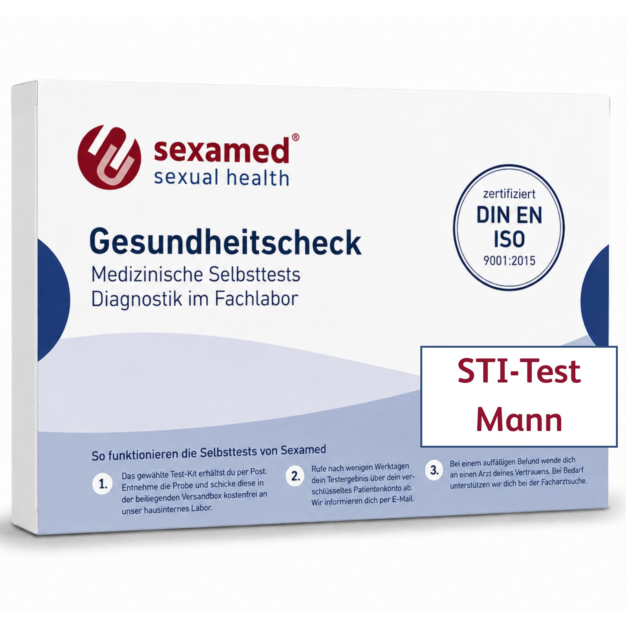 Sexamed STI-Selbsttest Mann | Urintest mit Laborauswertung | 11 Erreger