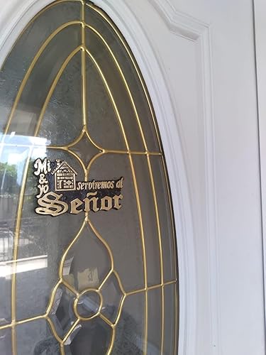 Miniatura 2 de Mi casa y yo serviremos a Jehová, Placa de Versículo Bíblico, en español, Decoración para puerta de entrada, para la casa, Mensaje de la Biblia,