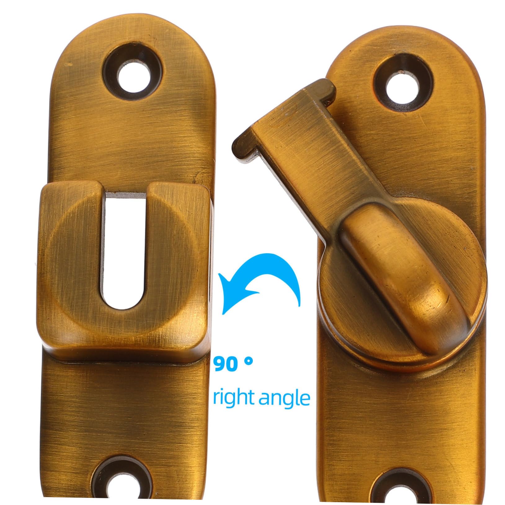 Gadpiparty 5ensembles Loquet De Sécurité Acier Inoxydable Pour Porte Coulissante Latch Résistant Pour Bâtiments Salles De Bain Et Plus