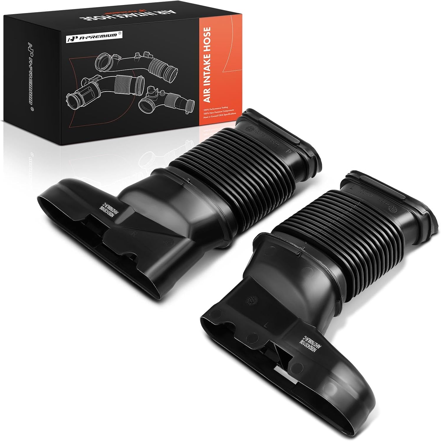 A-Premium Left and Right Engine Air Cleaner Intake Hose Tube Compatible with Mercedes-Benz E400, CLS400, 2015 2016 2017