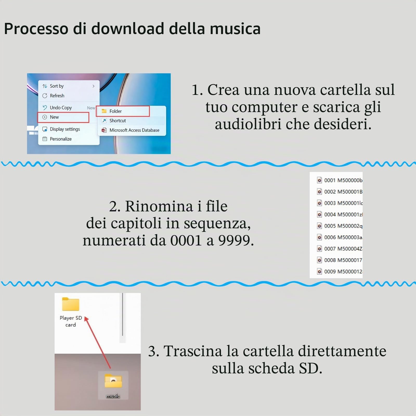 Semplice lettore MP3 con pulsanti grandi e funzionamento facile, ideale per anziani, ipovedenti, pazienti affetti da demenza/Alzheimer, lettore audio - non richiede WiFi o Bluetooth, con scheda TF da