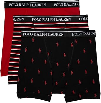 POLO RALPH LAUREN mens Classic Fit Breathable Mesh Boxer Briefs 3-pack
