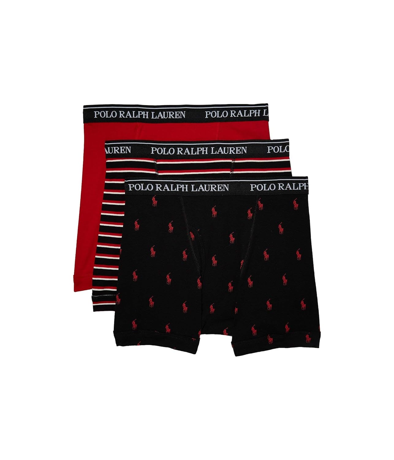 POLO RALPH LAUREN Mens Classic Fit w Wicking 3-Pack Boxer Briefs
