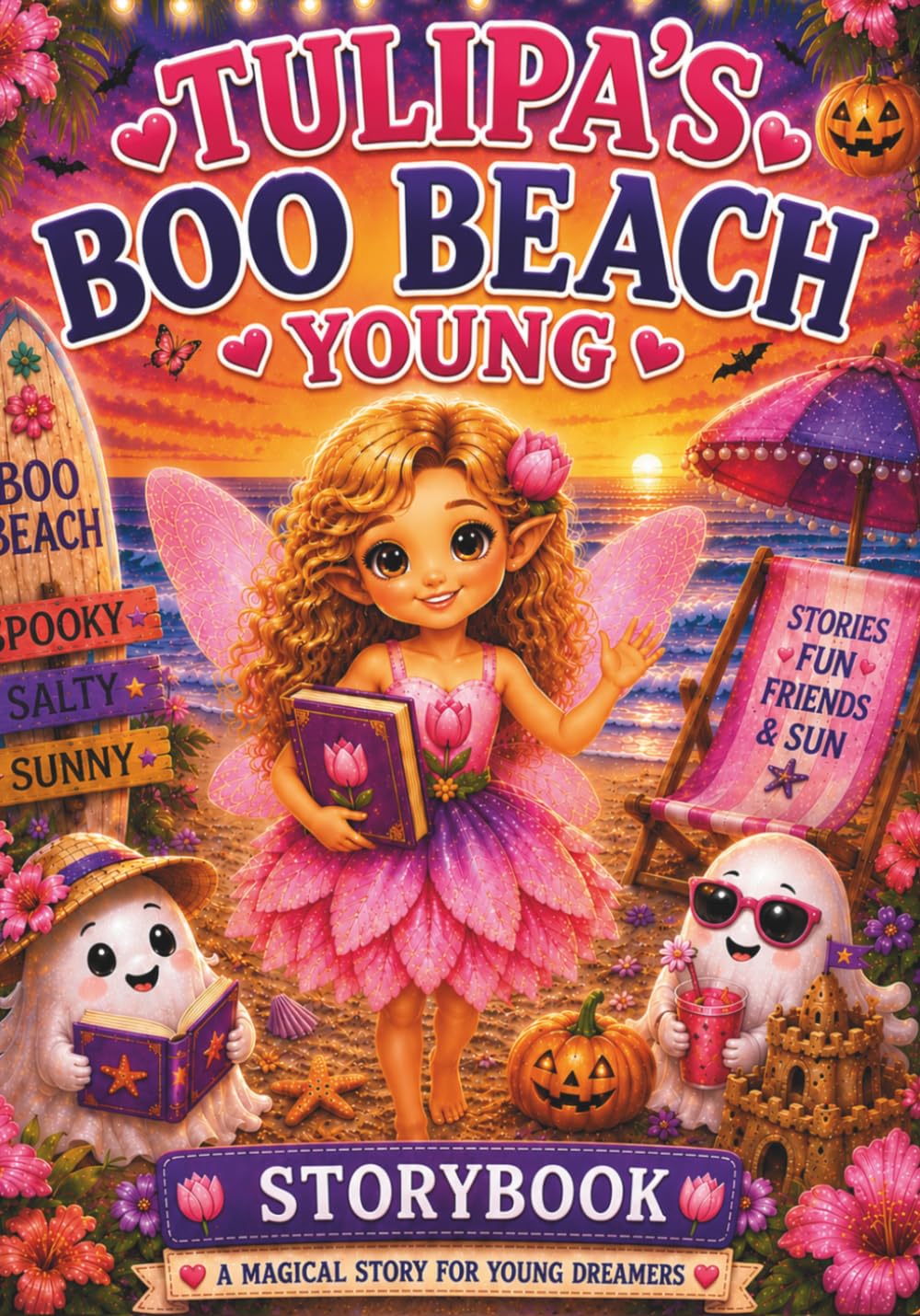 Tulipa Boo Beach Young Storybook; A Cute Fairy non Spooky Halloween Summer Beach Adventure (The Tulipa Fairy Princess Adventure Series)