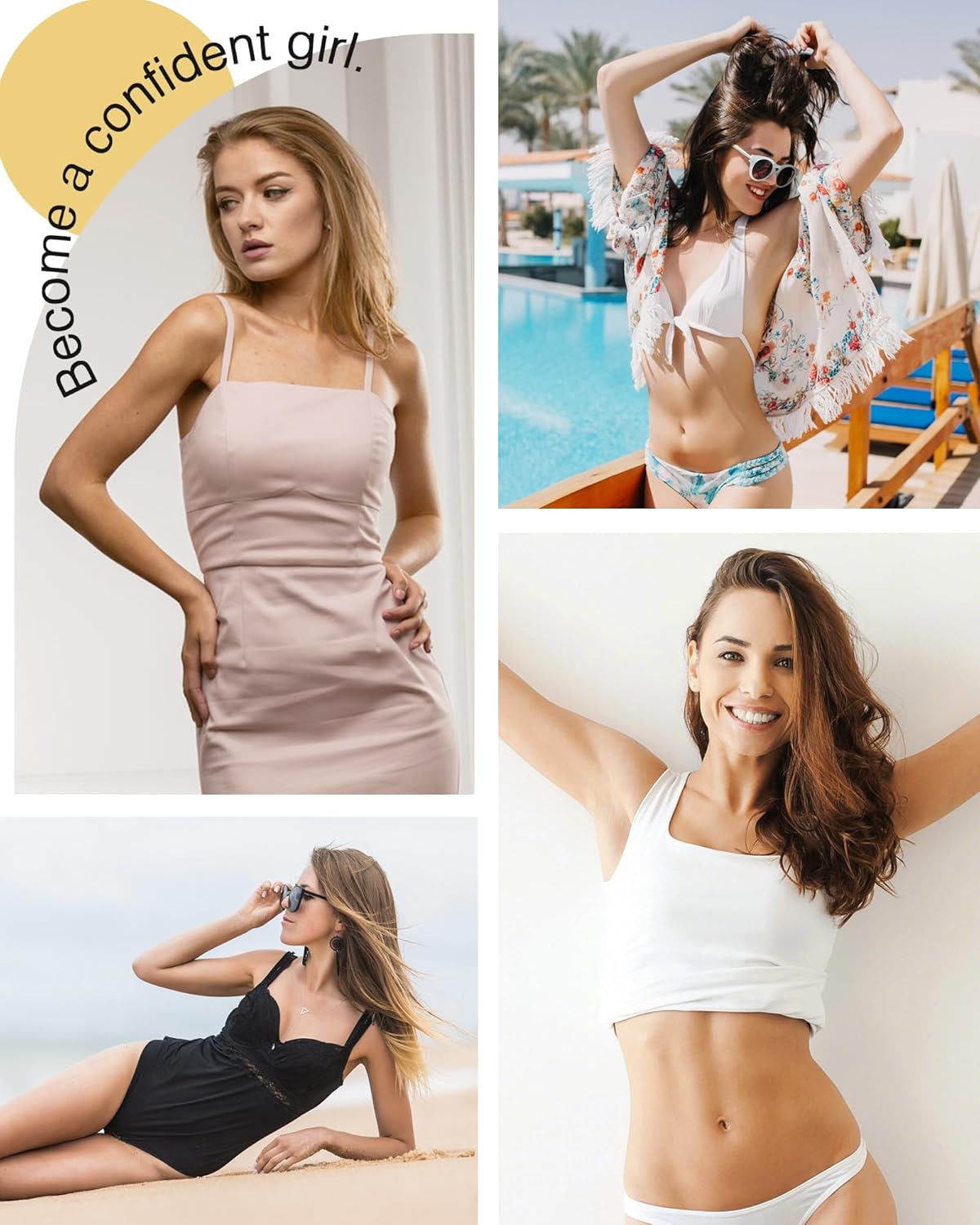 CIRLOSO Sticky Bra Push Up – Double Sided Adhesive Bras Inserts,Instant Lift Bra Pads for Enhanced Cleavage Beige - Image 7