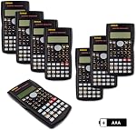 RENUS 16 Packs, 2-Line Engineering Scientific Calculator Function Calculator for Student and Teacher 32 AAA Batteries Included